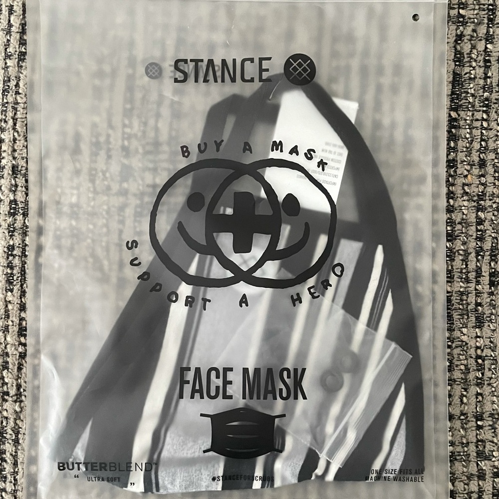 Stance Adjustable Rebel Face Mask (Black/Grey)